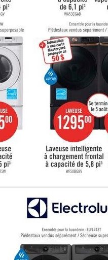 Sécheuse Samsung à capacité de 7.4 pi
