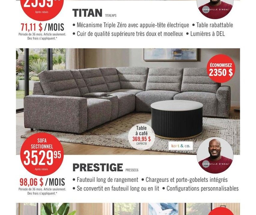 Prestige - Sofa Sectionnel