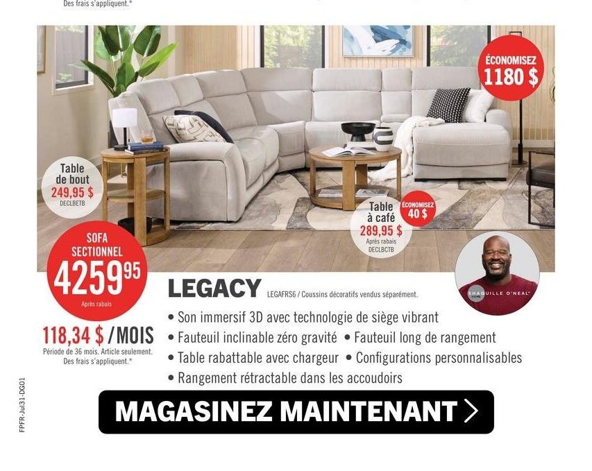 Legacy - Sofa Sectionnel