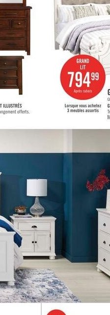 Grand lit de rangement Chelsea