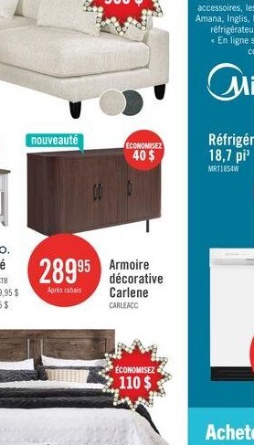 Réfrigérateur Midea 16,1 pi cu
