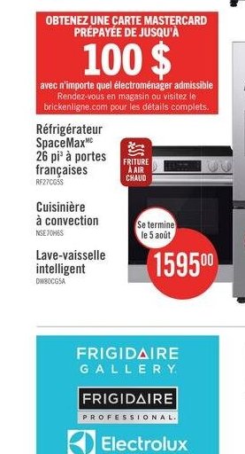 Cuisinière avec nettoyage à la vapeur