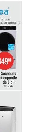 Sécheuse Midea à capacité de 5.3 pi