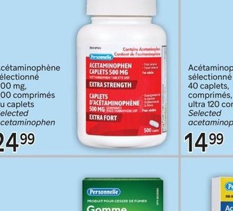 Acétaminophène sélectionnée