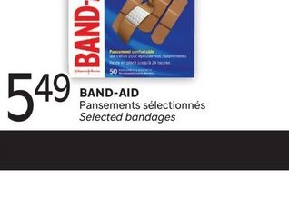 Band-Aid Pansements sélectionnés