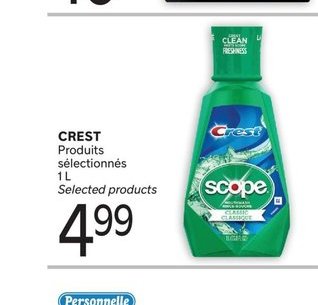 Crest Produits sélectionnés