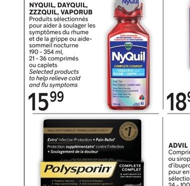 NYQUIL, DAYQUIL, ZZZQUIL, VAPORUB Produits séle…
