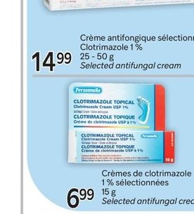 Clotrimazole Crème antifongique sélectionnée