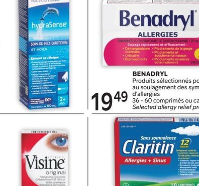 VISINE Gouttes oculaires sélectionnées