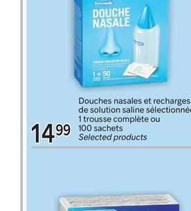 Douches nasales et recharges solution saline sé…