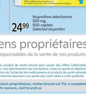 Ibuprofen Caplets Caplets d'ibuprofène sélectio…