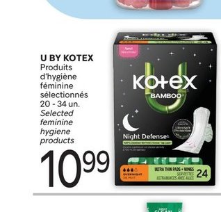 U by Kotex Produits d'hygiène féminine