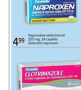 Naproxen sélectionné