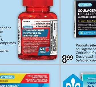 Acétaminophène sélectionnée Extra Strength