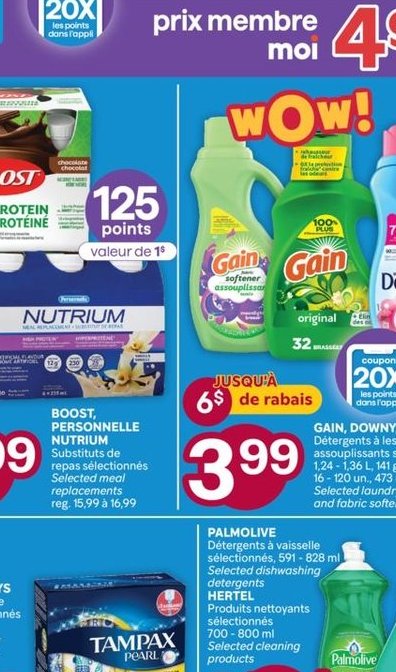 BOOST, ENSURE Protéine NUTRIUM