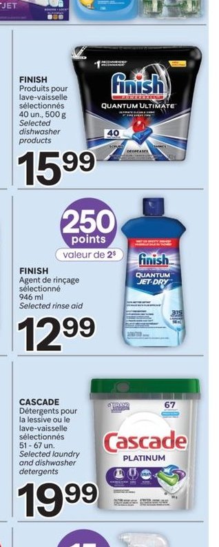 Finish - Produits pour lave-vaisselle