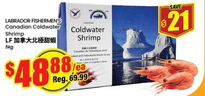 LABRADOR FISHERMEN'S Canadian Coldwater Shrimp