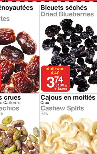 Dattes dénoyautées Pitted Dates