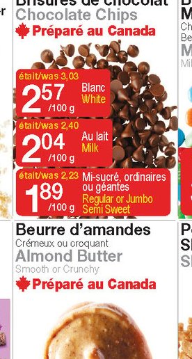 Brisures de chocolat Chocolate Chips