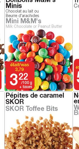 Bonbons M&M's Minis Mini M&M's