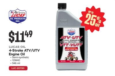 LUCAS OIL 4-Stroke ATV/UTV Engine Oil