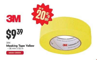 3M Masking Tape Yellow