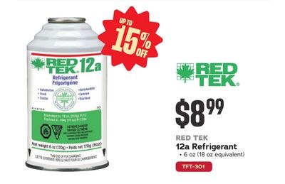 RED TEK 12a Refrigerant