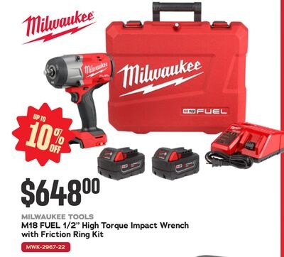 MILWAUKEE TOOLS M18 FUEL 1/2" High Torque Impac…