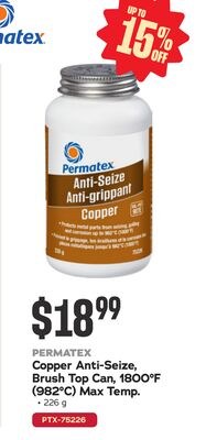 PERMATEX Copper Anti-Seize, Brush Top Can, 1800…