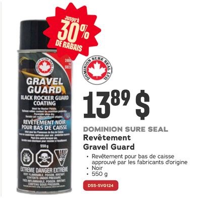 DOMINION SURE SEAL Revêtement pour bas de caisse
