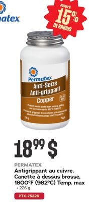 PERMATEX Antigrippant au cuivre, Canette à dess…