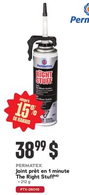 PERMATEX Joint prêt en 1 minute The Right Stuff™