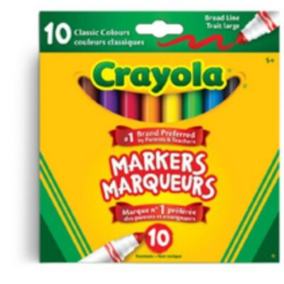 Crayola Original Broad Line Markers - 10 pk