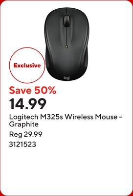 Logitech M325s Wireless Mouse - Graphite
