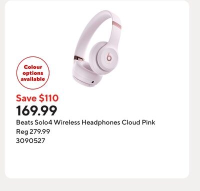 Beats Solo4 Wireless Headphones Cloud Pink
