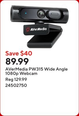 AVerMedia PW315 Wide Angle 1080p Webcam