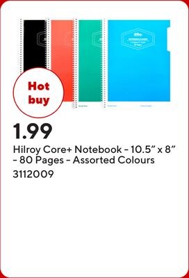 Hilroy Core+ Notebook - 10.5" x 8" - 80 Pages -…