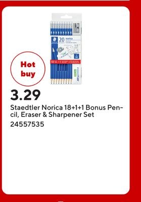 Staedtler Norica 18+1+1 Bonus Pencil, Eraser & …