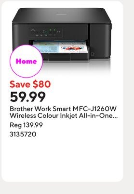 Brother Work Smart MFC-J1260W Wireless Colour I…