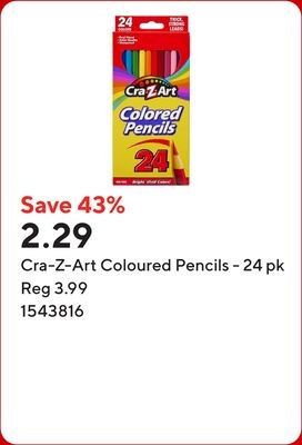 Cra-Z-Art Coloured Pencils - 24 pk