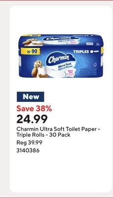 Charmin Ultra Soft Toilet Paper - Triple Rolls …