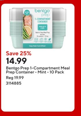 Bentgo Prep 1-Compartment Meal Prep Container -…