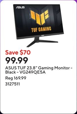 ASUS TUF 23.8" Gaming Monitor - Black - VG249QE…
