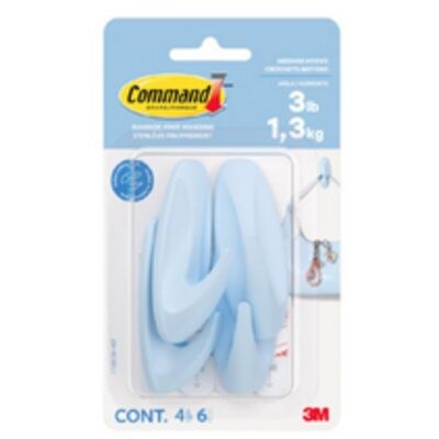 Command Medium Designer Hooks - 6 Strips - 4 Ho…