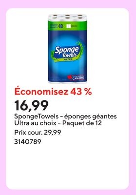 SpongeTowels - éponges géantes Ultra au choix -…