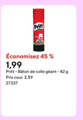 Pritt - Bâton de colle géant - 42 g