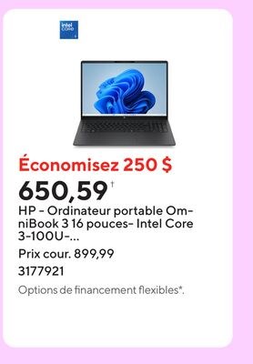 HP - Ordinateur portable OmniBook 3 16 pouces- …