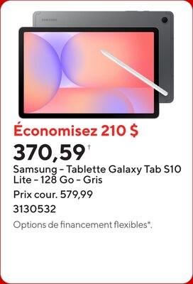 Samsung - Tablette Galaxy Tab S10 Lite - 128 Go…