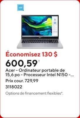 Acer - Ordinateur portable de 15,6 po - Process…