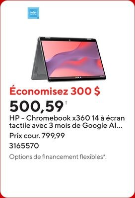 HP - Chromebook x360 14 à écran tactile avec 3 …